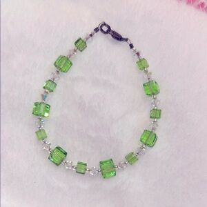 Elegant Green Crystal Bracelet